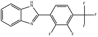 2-[2,3-Difluoro-4-(trifluoromethyl)phenyl]-1H-benzimidazole Structure