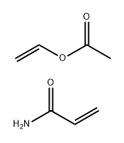 Acetic acid ethenyl ester, polymer with 2-propenamide Struktur