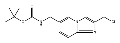 tert-Butyl ((2-(chloromethyl)imidazo[1,2-a]pyridin-6-yl)methyl)carbamate Structure