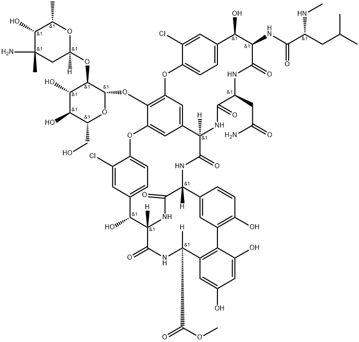 Vancomycin Methyl Ester,250273-66-6,结构式