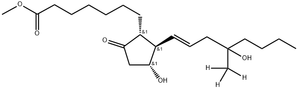 [2H3]-米索前列醇,外消旋混合物,250285-39-3,结构式