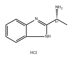 1H-Benzimidazole-2-methanamine, α-methyl-, hydrochloride (1:2), (αR)- Structure