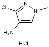 3-chloro-1-methyl-1H-pyrazol-4-amine hydrochloride Structure