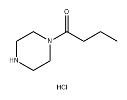 1-Butanone, 1-(1-piperazinyl)-, hydrochloride (1:2) Structure