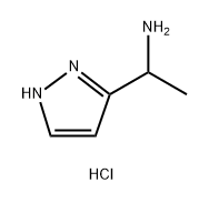 1H-Pyrazole-3-methanamine, α-methyl-, hydrochloride (1:1) Struktur