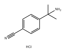Benzonitrile, 4-(1-amino-1-methylethyl)-, hydrochloride (1:1) Struktur