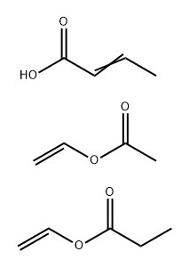 2-Butenoic acid, polymer with ethenyl acetate and ethenyl propanoate|2-丁烯酸与乙酸乙烯酯和丙烯酸乙烯酯的聚合物