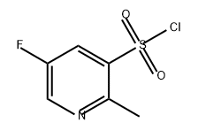 5-氟-2-甲基吡啶-3-磺酰氯,2505373-53-3,结构式