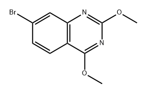 7-Bromo-2,4-dimethoxyquinazoline 化学構造式