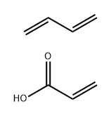 2-Propenoic acid, polymer with 1,3-butadiene,25067-26-9,结构式