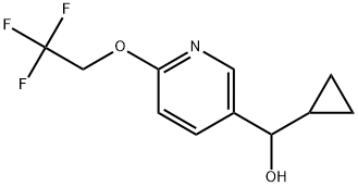 α-Cyclopropyl-6-(2,2,2-trifluoroethoxy)-3-pyridinemethanol Structure