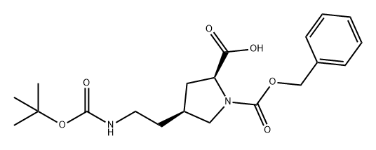 2509374-07-4 (2S,4S)-1-((benzyloxy)carbonyl)-4-(2-((tert-butoxycarbonyl)amino)ethyl)pyrrolidine-2-carboxylic acid