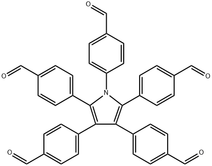 4,4',4'',4''',4''''-(1H-吡咯-1,2,3,4,5-五基)五苯甲醛,2511320-37-7,结构式