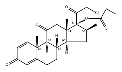 クロベタソン17-プロピオナート 化学構造式