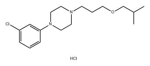 Piperazine, 1-(3-chlorophenyl)-4-[3-(2-methylpropoxy)propyl]-, hydrochloride (1:2)|盐酸曲唑酮EP杂质G