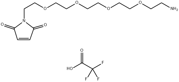 Mal-PEG4-amine TFA salt 化学構造式