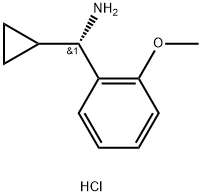 (S)-Cyclopropyl(2-methoxyphenyl)methanamine hydrochloride Structure