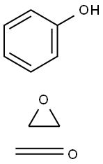 Formaldehyde, polymer with oxirane and phenol 化学構造式