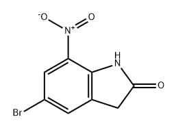 5-Bromo-7-nitro-1,3-dihydro-indol-2-one Structure