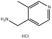 4-Pyridinemethanamine, 3-methyl-, hydrochloride (1:1) Structure