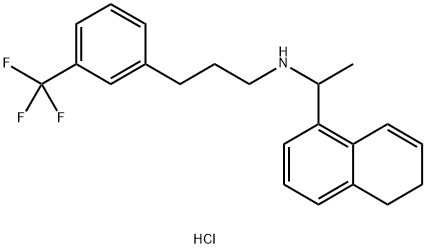 N-(1-(1-(5,6-二氢萘-1-基)乙基)-3-(3-(三氟甲基)苯基)丙-1-胺盐酸盐,2514708-62-2,结构式