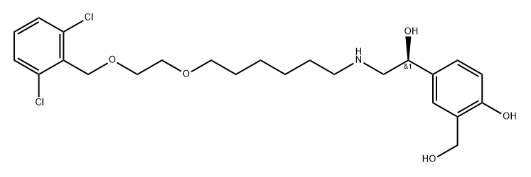 1,3-Benzenedimethanol, α1-[[[6-[2-[(2,6-dichlorophenyl)methoxy]ethoxy]hexyl]amino]methyl]-4-hydroxy-, (α1S)-|(S)-维兰特罗