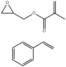2-甲基-2-丙烯酸环氧乙基甲酯与苯乙烯的聚合物 结构式