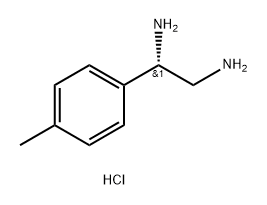 (S)-1-(4-Methylphenyl)ethane-1,2-diamine dihydrochloride 化学構造式