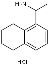 1-Naphthalenemethanamine, 5,6,7,8-tetrahydro-α-methyl-, hydrochloride (1:1) 化学構造式