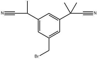 1,3-Benzenediacetonitrile, 5-(bromomethyl)-α1,α1,α3-trimethyl-, 2518116-15-7, 结构式