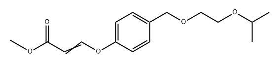 Methyl 3-(4-((2-isopropoxyethoxy)methyl)phenoxy)acrylate Struktur