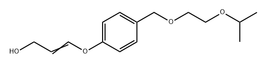 3-(4-((2-Isopropoxyethoxy)methyl)phenoxy)prop-2-en-1-ol 化学構造式