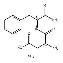 L-Phenylalaninamide, L-α-aspartyl-, monoammonium salt (9CI) Structure