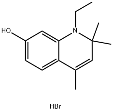 1-ethyl-2,2,4-trimethyl-1,2-dihydroquinolin-7-ol hydrobromide 化学構造式