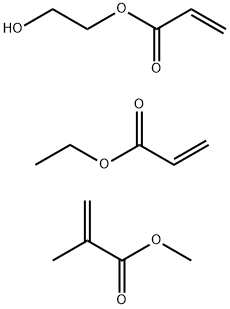 2-propenoic acid, 2-methyl-, methyl ester, polymer withethyl 2-propenoate and 2-hydroxyethyl 2-propenoate Structure