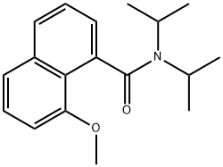 8-Methoxy-N,N-bis(1-methylethyl)-1-naphthalenecarboxamide Struktur