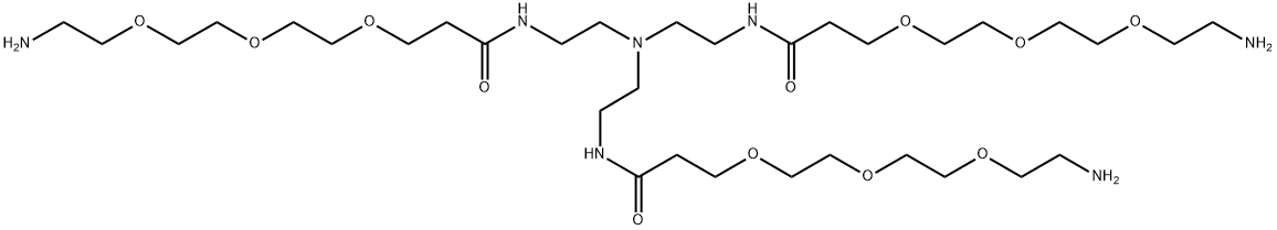 Tri(Amino-PEG3-amide)-amine 化学構造式
