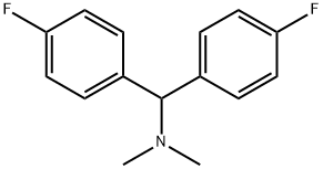 1,1-bis(4-fluorophenyl)-N,N-dimethylmethanamine Structure