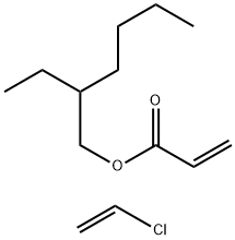 2-丙烯酸-2-乙基己酯与氯乙烯的聚合物 结构式