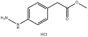 Methyl 2-(4-Hydrazinylphenyl)acetate Hydrochloride Structure