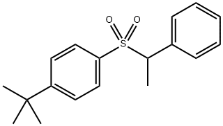 1-(tert-butyl)-4-((1-phenylethyl)sulfonyl)benzene Structure