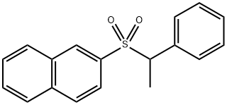 2-((1-phenylethyl)sulfonyl)naphthalene Structure