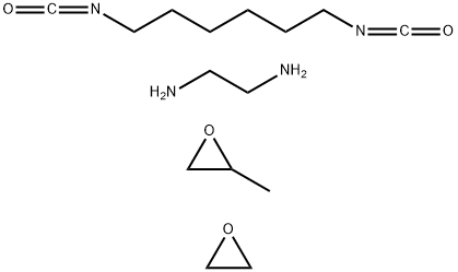 1,2-乙二胺与1,6-二异氰酸根合己烷、甲基环氧乙烷和环氧乙烷的聚合物, 25302-25-4, 结构式