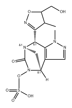 新型Β内酰胺酶抑制剂 1 结构式