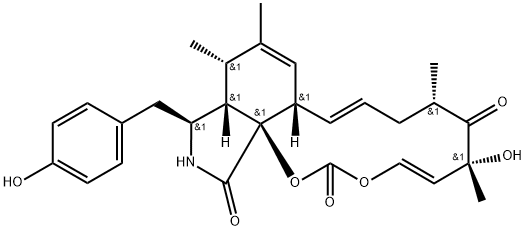 苯查尔菌素 A,253129-68-9,结构式