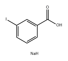 Benzoic acid, 3-iodo-, sodium salt (1:1) Struktur