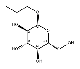 α-D-Glucopyranoside, propyl Struktur