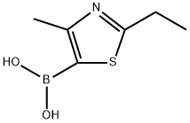 (2-Ethyl-4-methylthiazol-5-yl)boronic acid Struktur