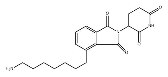 4-(7-aminoheptyl)-2-(2,6-dioxopiperidin-3-yl)isoindoline-1,3-dione,2542023-88-9,结构式