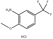 2-(甲氧基)-5-(三氟甲基)苯胺盐酸盐 结构式